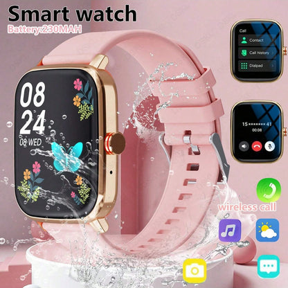 Waterproof Smart Watch, Wireless Call/Dial, Multiple Sports Modes, Incoming Call Alert And Rejection, SMS Notification, Customizable Wallpaper, Compatible With Smartphone/Android System