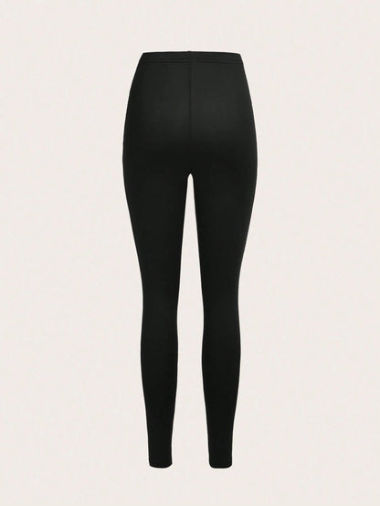 3 Set Casual Knit Slim Fit Legging Skinny Long Pants For Women