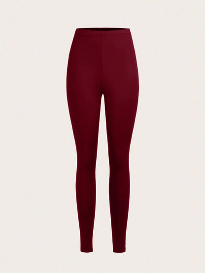 3 Set Casual Knit Slim Fit Legging Skinny Long Pants For Women