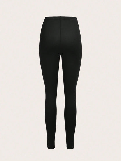 3 Set Casual Knit Slim Fit Legging Skinny Long Pants For Women