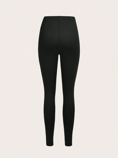 3 Set Casual Knit Slim Fit Legging Skinny Long Pants For Women