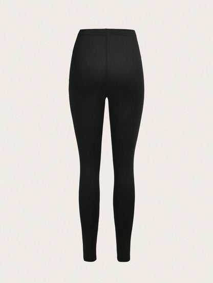 3 Set Casual Knit Slim Fit Legging Skinny Long Pants For Women