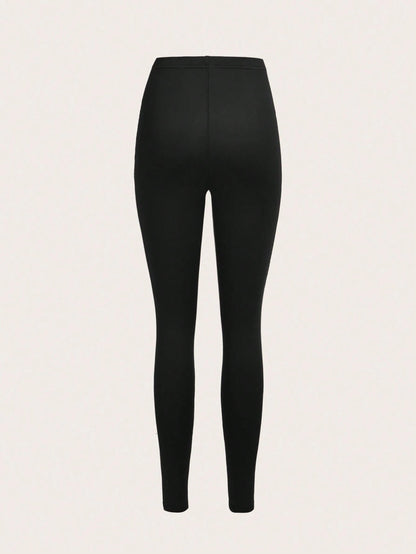 3 Set Casual Knit Slim Fit Legging Skinny Long Pants For Women