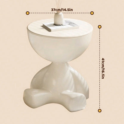 Plastic Bedside Table Sofa End Table Storage Rack Movable Coffee Table Mini Bear