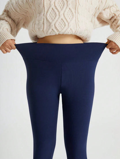 Women's High Waist Thermal Lined Leggings, Thermal Tights, Warm And Comfortable For Workouts In Winter