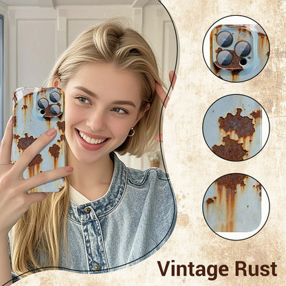 💥Vintage Rust Hard Case For iPhone
