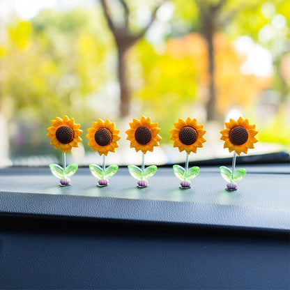 Sunflower Car Ornaments